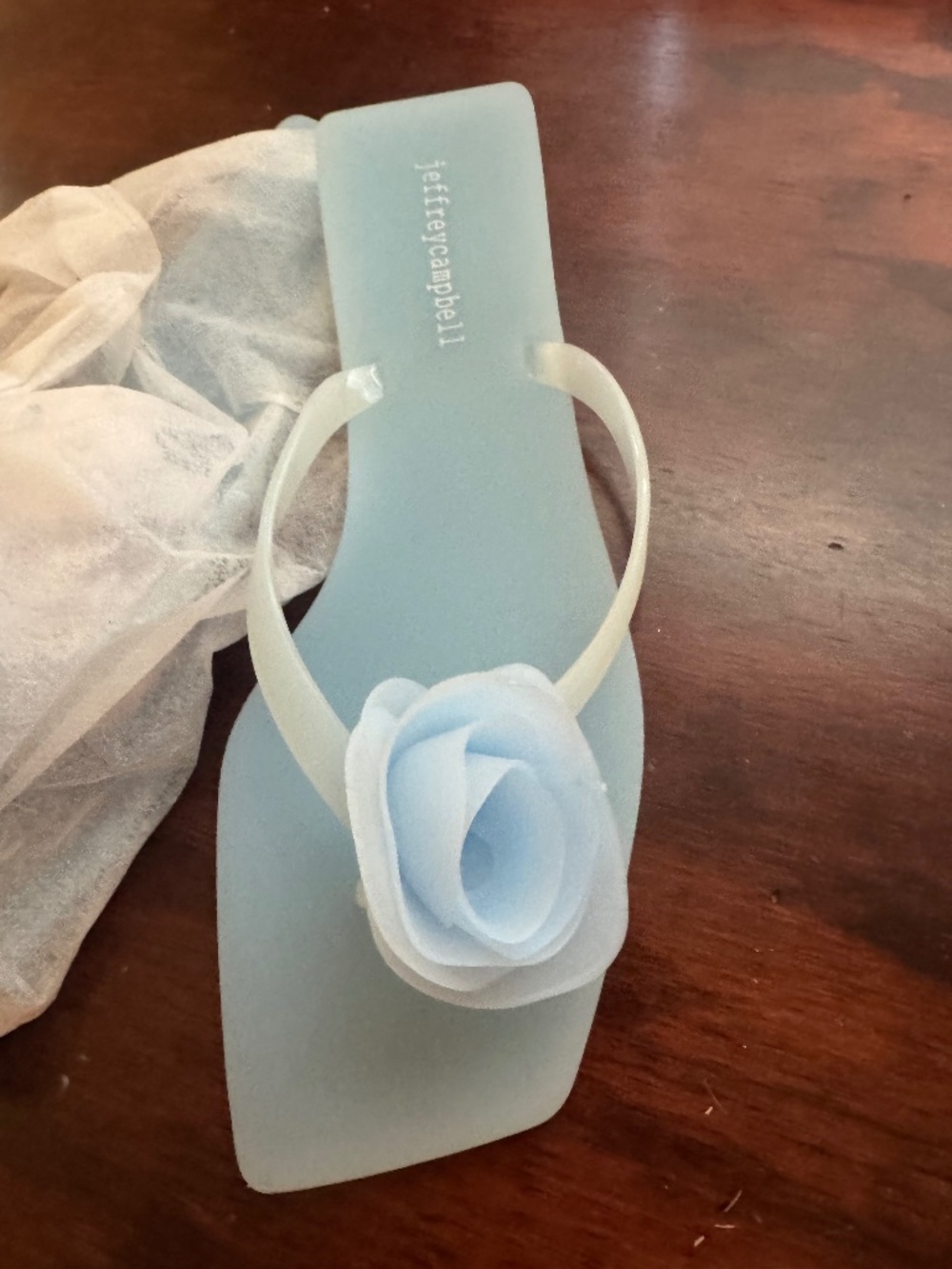 Jeffery Campbell Light Blue Matte Jellies